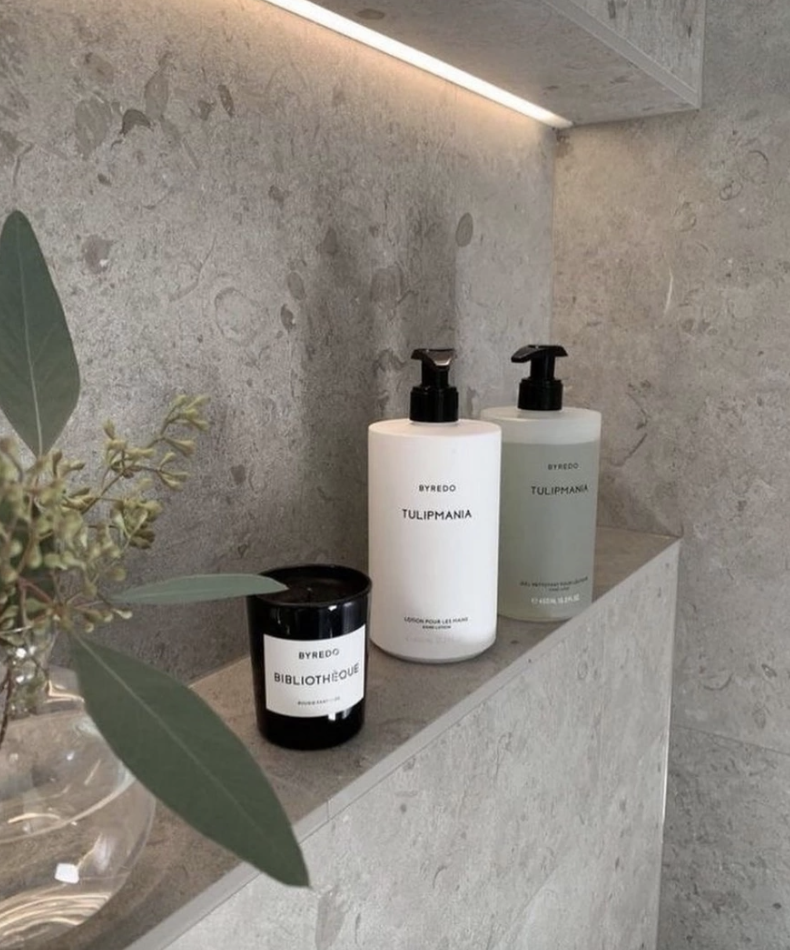 Byredo Tulipmania hand wash and lotion luxury bathroom accessories set