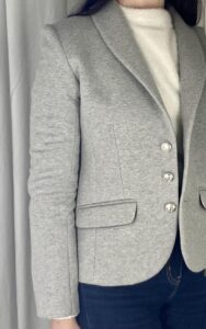 grey womens tailored blazer