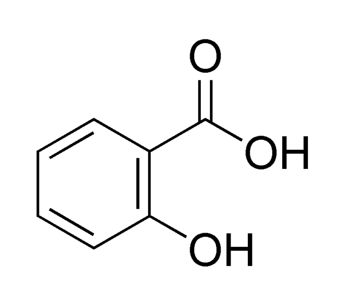 Salicylic acid chemical structure ingredient in Murad Time Release Acne Cleanser