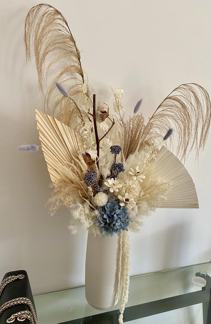 elegant home dried flower arrangement