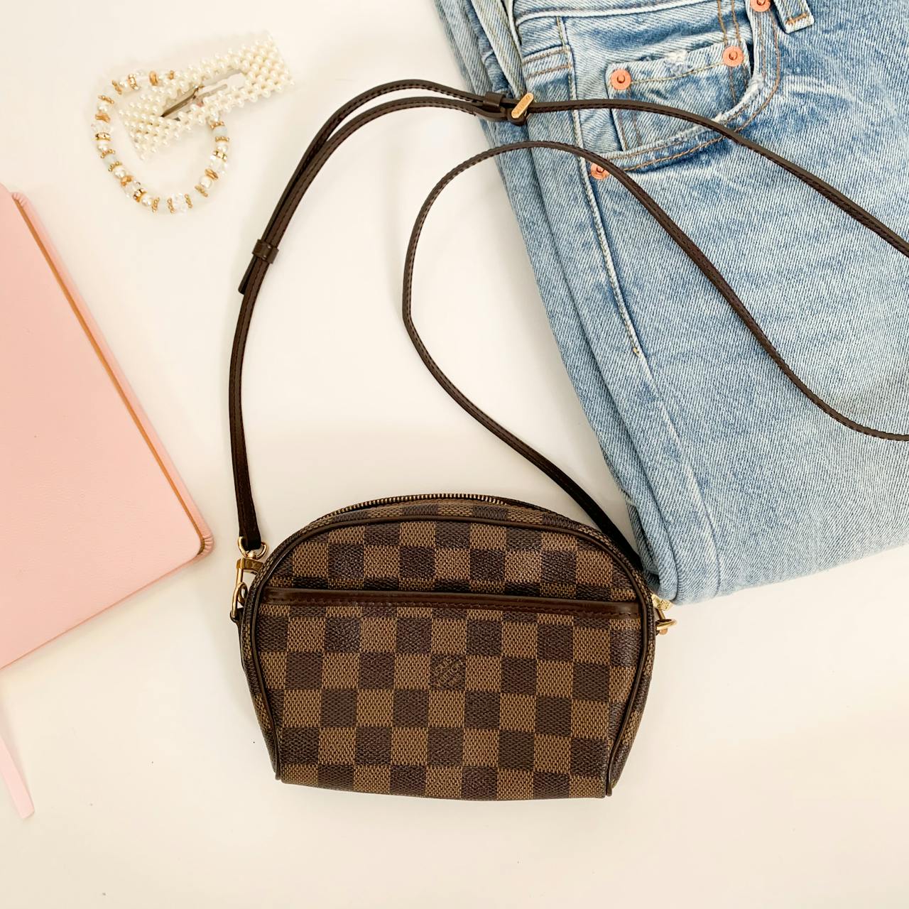 Louis Vuitton canvas crossbody bag