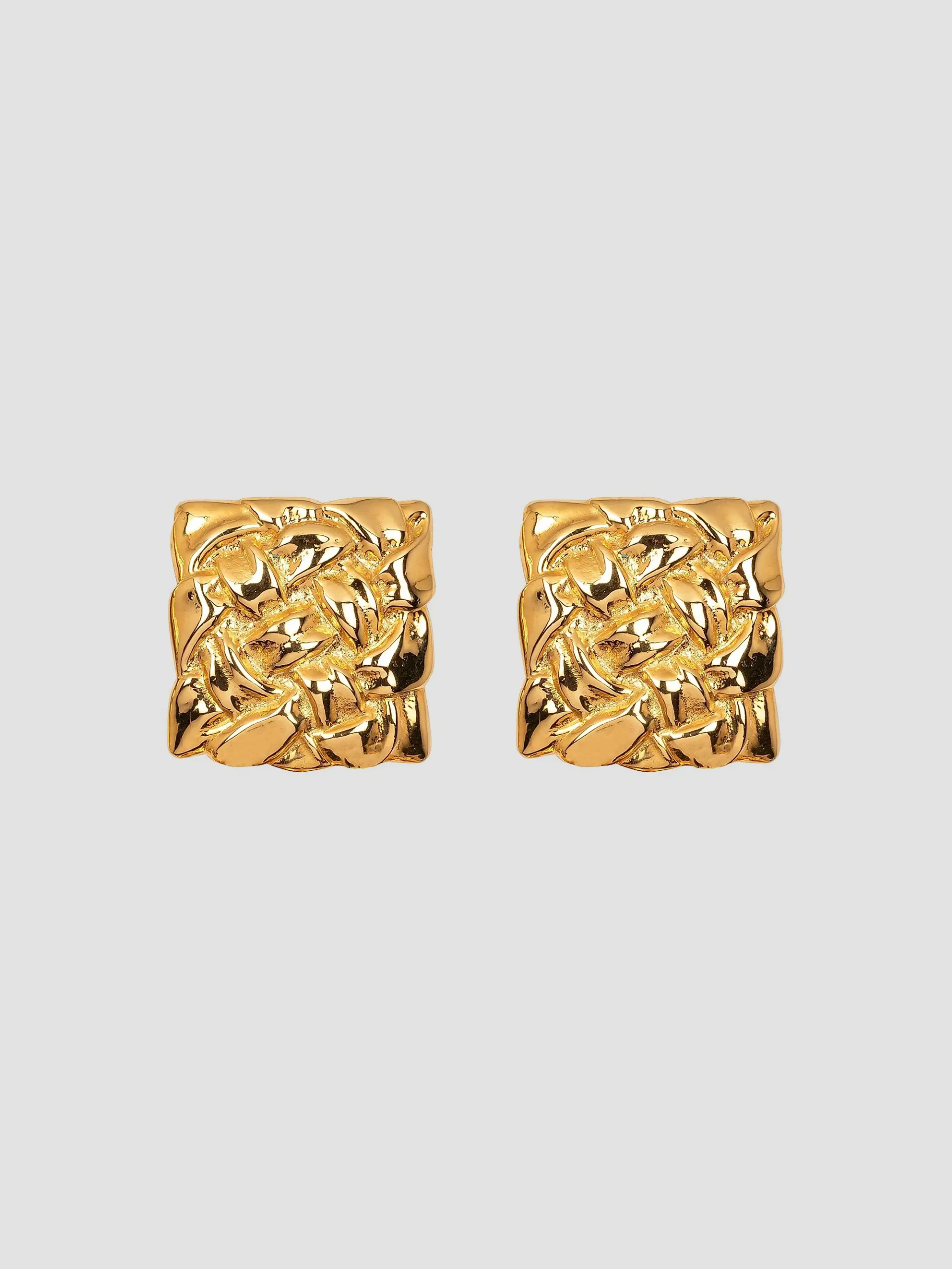 Jennifer Behr blaine 18K gold plated stud earrings