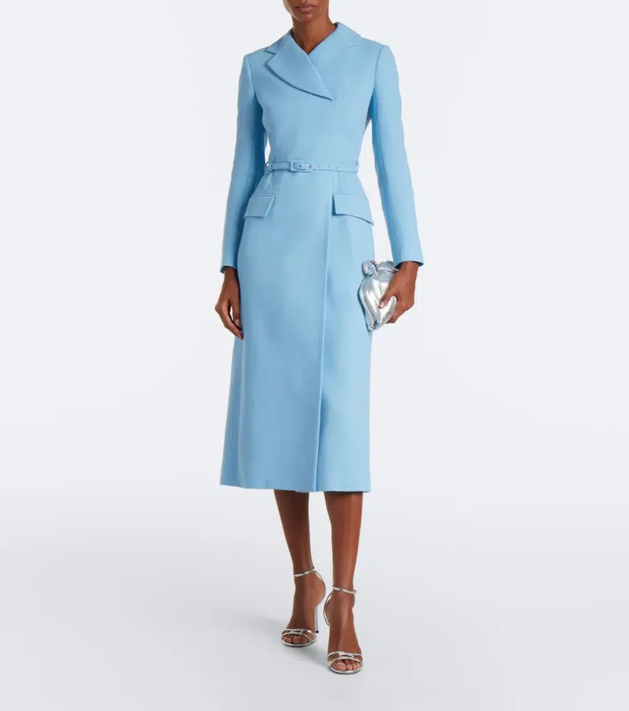 Emilia Wickstead Kalonice wool crêpe midi dress