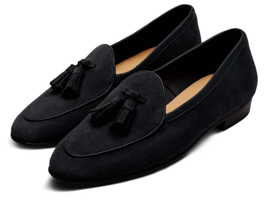 Baudoin & Lange Asteria suede tassel loafers most comfortable luxury loafers for women