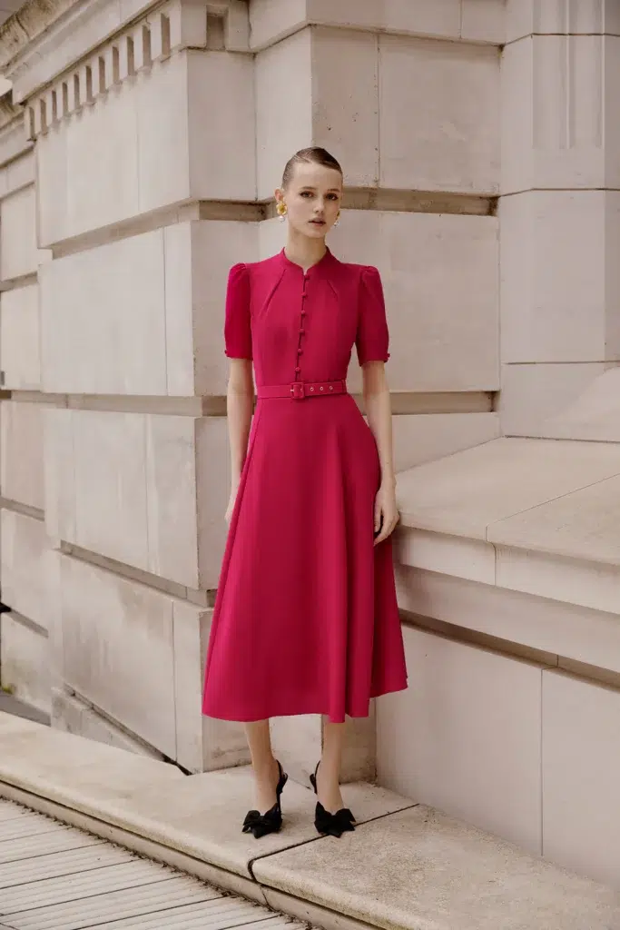 Beulah London Ahana Fuchsia Dress royal ascot fashion
