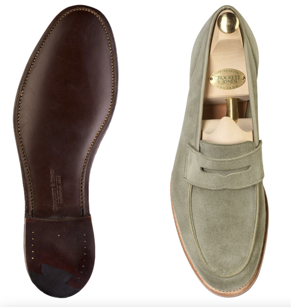 crockett and jones lilou calf suede soft suede comfortable luxury penny loafers for women