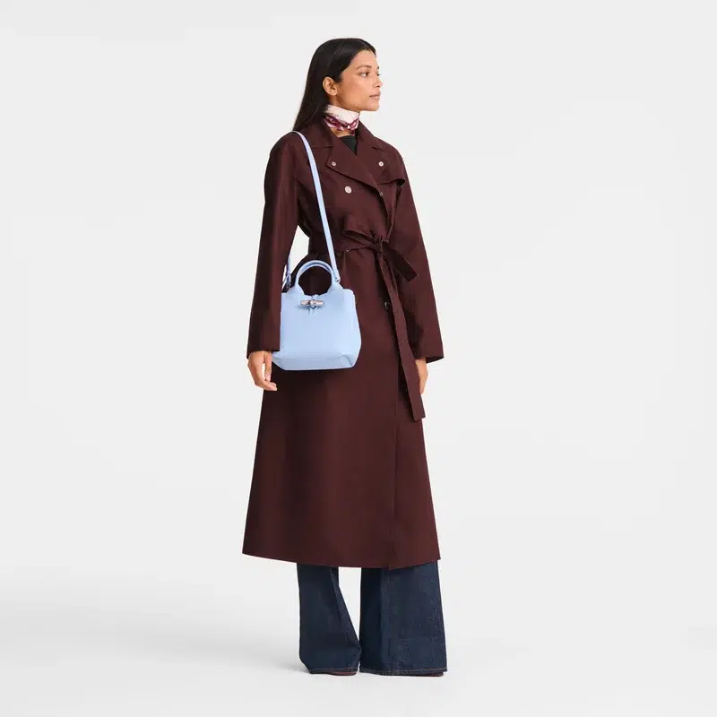 Longchamp luxury leather French bag brand Le Roseau S Handbag Wave