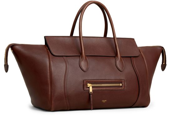 Celine Medium New Luggage in Supple Shiny Lambskin