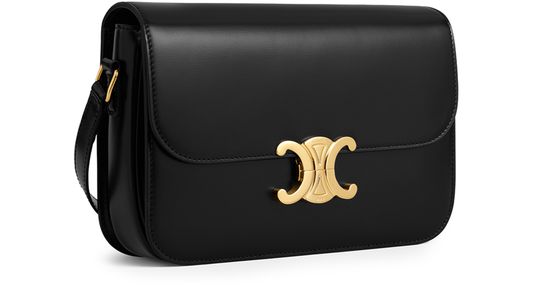 Celine Medium Triomphe Bag in Shiny Calfskin