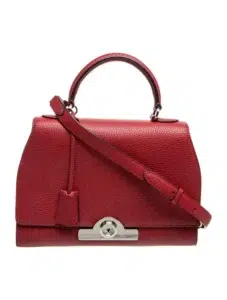 Moynat Leather Rejane in Red