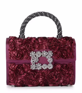 Roger Vivier Satin Jewel Efflorescence Mini Bag