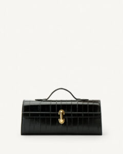 Savette Slim Symmetry Pochette in Eel