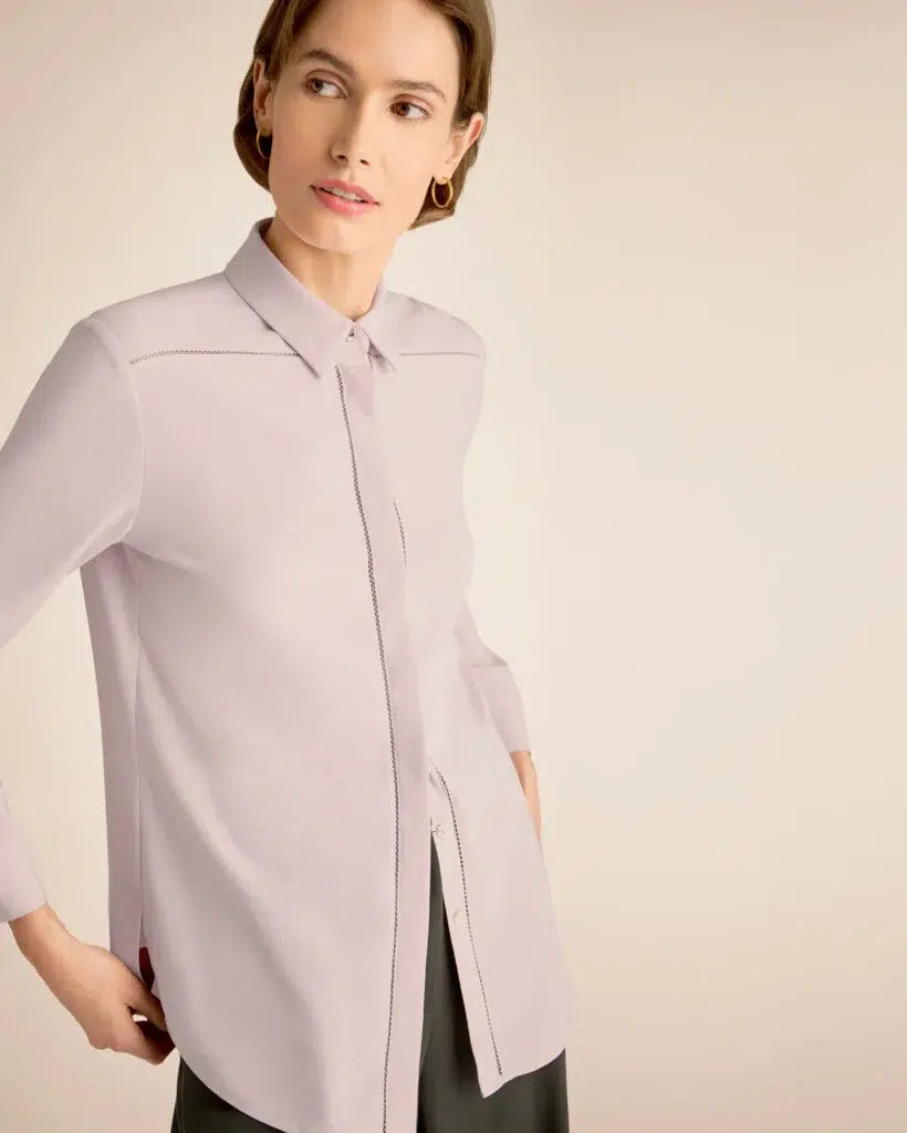 MM LaFleur The Lagarde Pointelle Shirt Eco Soft Wave