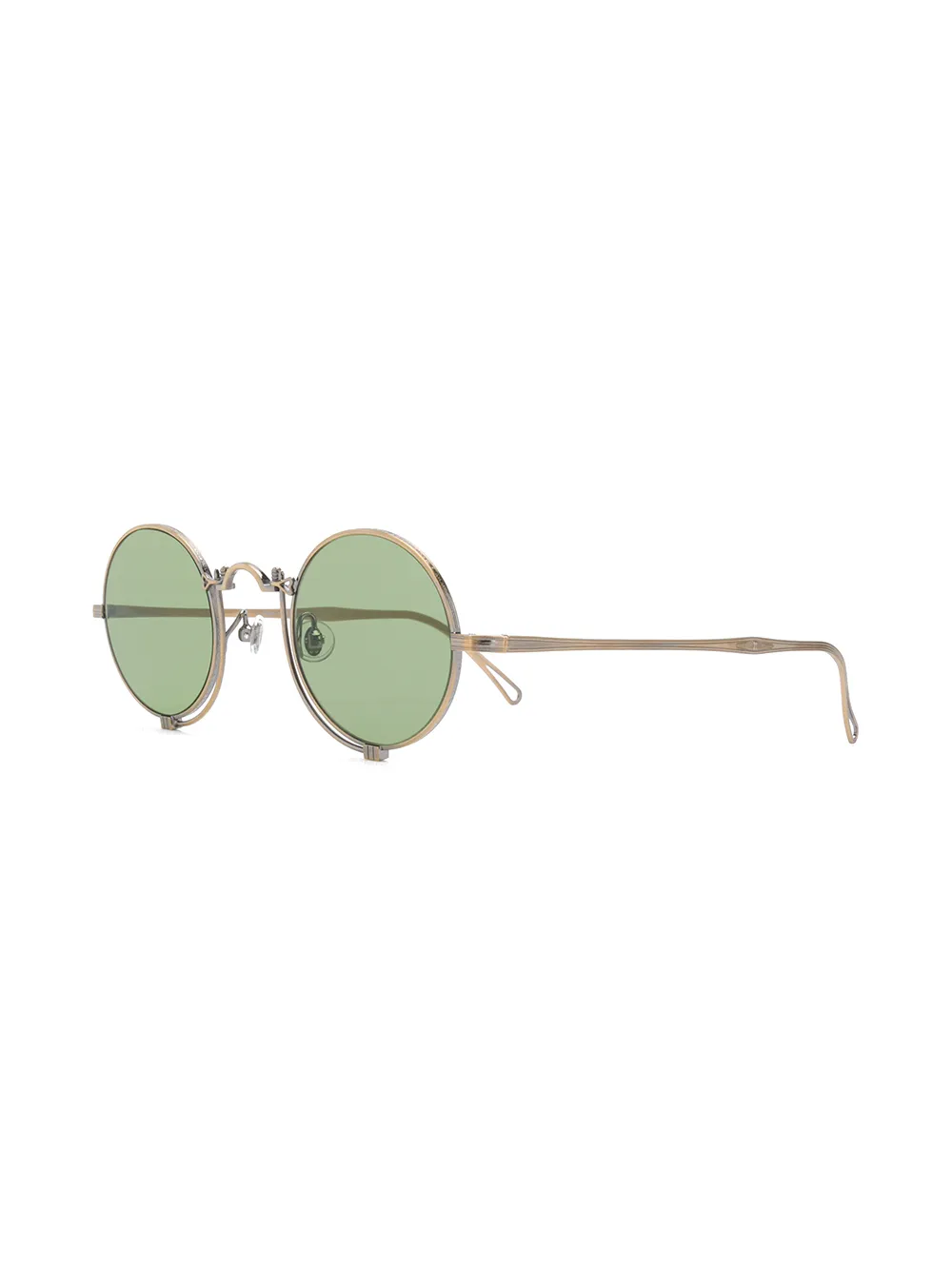 Matsuda 10601H oval frame green tint glasses
