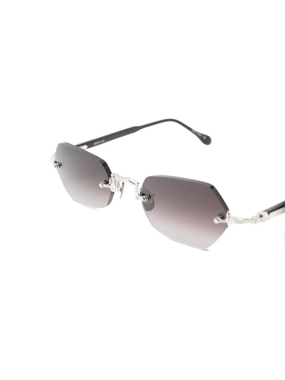 Matsuda M5011 geometric frame rimless sunglasses